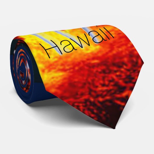Hawaii-Vulkane Krawatte (Gerollt)