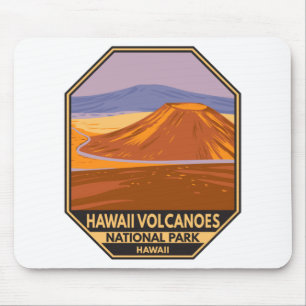 Hawaii Vulkane Nationalpark Mauna Kea Vintage Mousepad