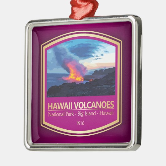 Hawaii-Vulkane NP (PF1) Ornament Aus Metall (Links)