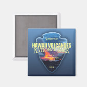 Hawaii-Vulkane (Pfeilspitzen) Magnet (Vorderseite/Rückseite)