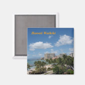Hawaii Waikiki Magnet (Vorderseite/Rückseite)