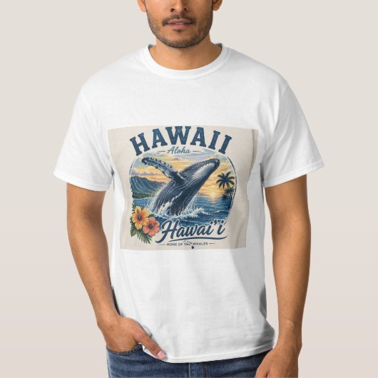Hawaii-Wale T-Shirt (Vorderseite)