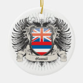 Hawaii-Wappen Keramik Ornament (Vorne)