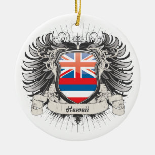 Hawaii-Wappen Keramik Ornament