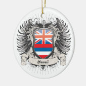 Hawaii-Wappen Keramik Ornament (Links)