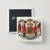 Hawaii Wappen Siegel Button (Vorne & Hinten)