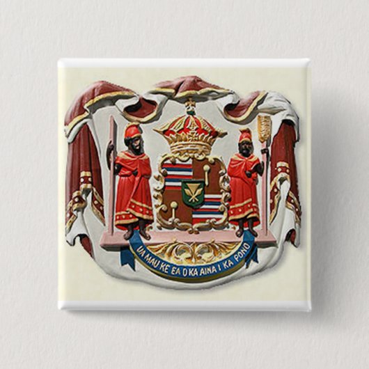 Hawaii Wappen Siegel Button (Vorderseite)