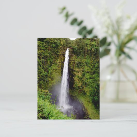 Hawaii Waterfall Akaka Falls Postkarte (Stehend Vorderseite)