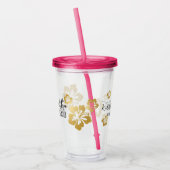 Hawaii Wedding Bridesmaid Personalisiert Acryltrinkbecher (Links)