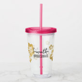 Hawaii Wedding Bridesmaid Personalisiert Acryltrinkbecher (Vorderseite)