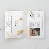 Hawaii Wedding Destination Passport Weltkarte Invi Einladung (Innenseite)