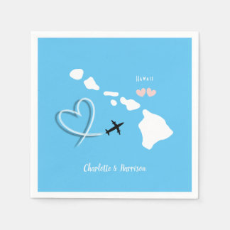 Hawaii Wedding Destination Serviette