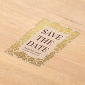 Hawaii Wedding rettet das Datum Acryleinladungen (Ablage )