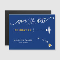 Hawaii Wedding Save the Date Card, Map