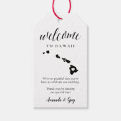 Hawaii Wedding Welcome Geschenkanhänger (Vorderseite)