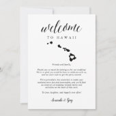 Hawaii Wedding Welcome Letter & Itinerary (Vorderseite)