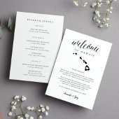 Hawaii Wedding Welcome Letter & Itinerary