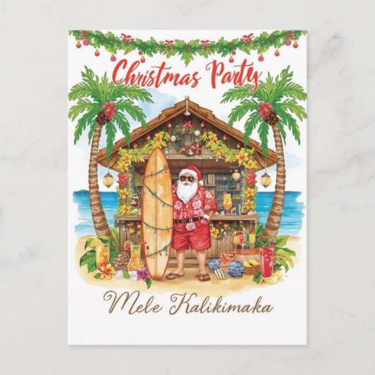 Hawaii Weihnachten mit dem Weihnachtsmann (Vorderseite)