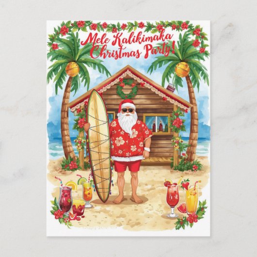 Hawaii Weihnachten mit dem Weihnachtsmann (Vorderseite)
