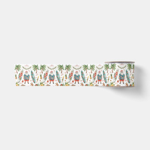Hawaii Weihnachten mit Weihnachtsmann Satinband
