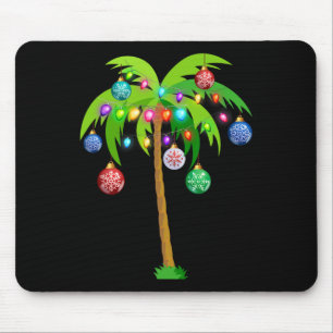 Hawaii Weihnachts-Palmenbaum Tropisches Weihnachte Mousepad