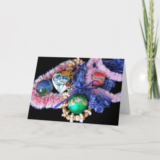 Hawaii Weihnachtsdekorationen Feiertagskarte (Vorderseite)