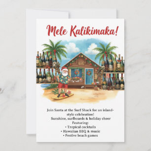 Hawaii Weihnachtsfeier Hawaii „Mele Kalikimaka!“ Einladung