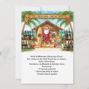 Hawaii-Weihnachtsfeier Hawaii „Mele Kalikimaka!“  Einladung