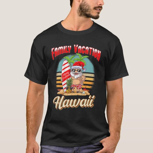 Hawaii Weihnachtsferien Familienurlaub Urlaub Matc T-Shirt (Vorderseite)