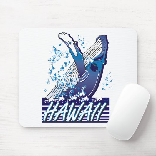 Hawaii-Whale Mousepad (Mit Mouse)
