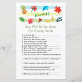 Hawaii Wie gut kennen Sie das Baby-Duschspiel? (Vorderseite)