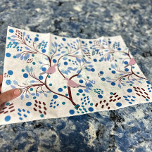 Hawaii Wildlife Birds Abstrakt Floral Tropical