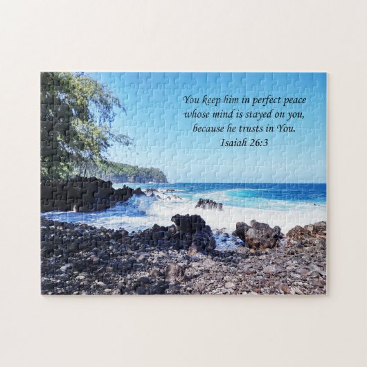 Hawai'i Windward Seite mit Schrift Puzzle (Horizontal)