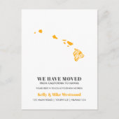HAWAII Wir haben neue Adresse Neue Zuhause verscho Postkarte (Vorderseite)