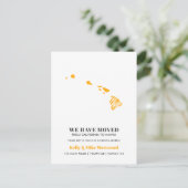 HAWAII Wir haben neue Adresse Neue Zuhause verscho Postkarte (Stehend Vorderseite)