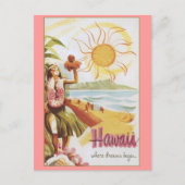 Hawaii - Wo Träume beginnen Postkarte (Vorderseite)