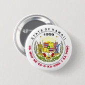 Hawaii-Zeichen Button (Vorne & Hinten)