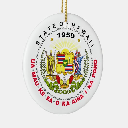 Hawaii-Zeichen Keramik Ornament (Rechts)