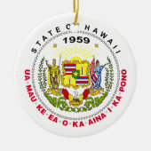 Hawaii-Zeichen Keramik Ornament (Vorne)