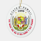 Hawaii-Zeichen Keramik Ornament (Links)