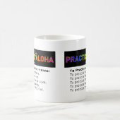 Hawaii zu üben Aloha Shaka (Hang lose) Kaffee Kaffeetasse (Mittel)
