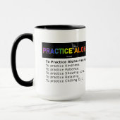 Hawaii zu üben Aloha Shaka (Hang lose) Kaffee Tasse (Links)