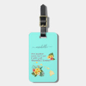 Hawaii Zuhause - Benutzerdefinierter Text und Farb Gepäckanhänger (Vorderseite vertikal)