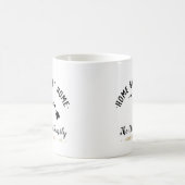 Hawaii Zuhause Sweet Zuhause Family Monogram Tasse (Mittel)