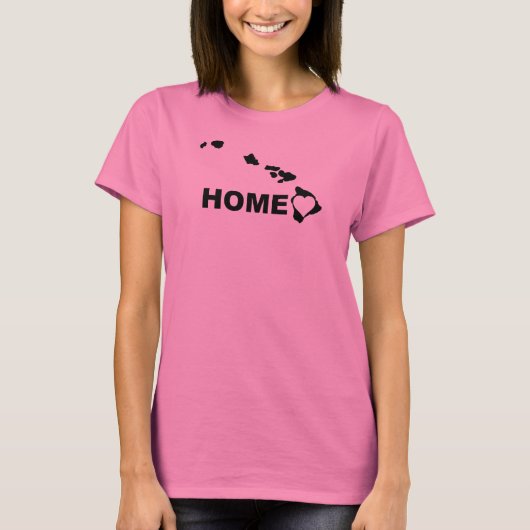 Hawaii Zuhause weg vom Staat T - Shirt T-Shirts (Vorderseite)