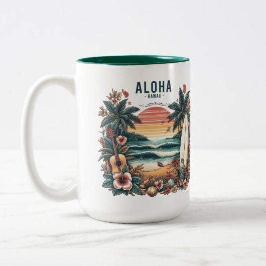 Hawaii Zweifarbige Tasse (Links)