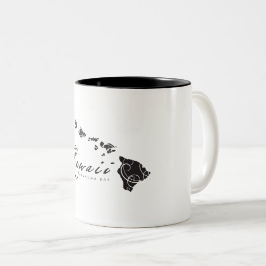 HawaiiAloha Inseln Zweifarbige Tasse (VorderseiteRechts)