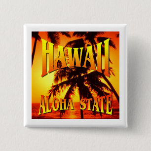 HawaiiAloha Staat Button