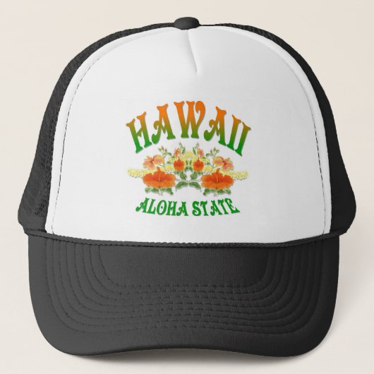 HawaiiAloha Staat Truckerkappe (Vorderseite)