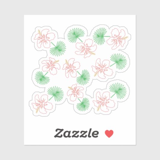 Hawaiian 02 aufkleber (Blatt)